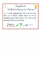 Vorschau - Arbeitsblätter - Groß- und Kleinschreibung - Nomen - Artikelprobe - Klasse 2-3 - Regelkarte + Arbeitsblätter - Seite 2