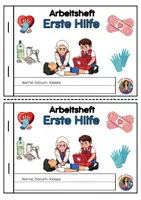 Vorschau - Stationenlernen - Erste Hilfe - Arbeitsheft 3./4. Klasse - Deckblatt