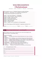 Vorschau - Arbeitsblätter - Weltreligionen Christentum Klasse 6–8 | Jesus Bibel Dreieinigkeit Erlösung | Katholisch Evangelisch Orthodox | Kirchenjahr Ostern Pfingsten | Vergleich Weltreligionen | sofort einsetzbar | Ethik Religion - Deckblatt