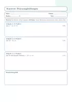 Vorschau - Arbeitsblätter - Polynomgleichungen - Arbeitsblatt, Lösung und Kurztest - Seite 3