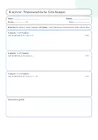 Vorschau - Arbeitsblätter - Trigonometrische Gleichungen - Arbeitsblatt, Lösung und Kurztest - Seite 3