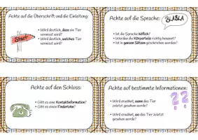 Vorschau - Anderer Materialtyp - Tierbeschreibung: Feedback (Vermisstenanzeige) feedbackkärtchen - Seite 3