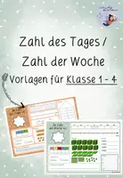 Vorschau - Arbeitsblätter - Zahl des Tages/ der Woche - Vorlagen Kl.1-4 - Deckblatt