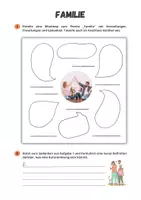 Vorschau - Arbeitsblätter - Familie ⎮ Mindmap - Arbeitsblatt für Klasse 7 bis 8 - Seite 1