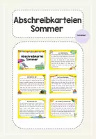 Vorschau - Fördermaterial/Inklusion - Sommer Abschreibkartei - Deckblatt