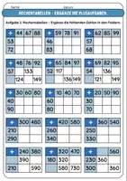 Vorschau - Arbeitsblätter - Rechentabellen Plus – 3. Klasse (ZR 1000) - Deckblatt