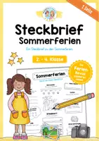Vorschau - Arbeitsblätter - Sommerferien Steckbrief - Deckblatt