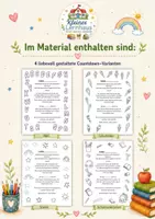Vorschau - Mal- und Bastelvorlagen - Countdown zur Einschulung - Ein Ausmalbrief für Vorschüler - Seite 2