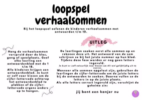 Voorbeeld - Loopspel verhaalsommen groep 3 - Voorblad