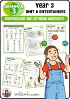 Vista previa - Unidades / Secuencias / Situaciones de Aprendizaje - Grammar 3 (Unit 6: Entertainers) - Portada