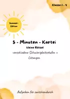 Vorschau - Arbeitsblätter - Sommer kleine Rätsel Rätselsammlung - Seite 1