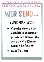 Vorschau - Poster - WIR SIND... Visualisierung für dein Klassenzimmer | Classroom Management - Deckblatt