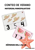 Vista previa - Juegos / Gamificación - CONTEO DE VERANO_MATERIAL MANIPULATIVO - Portada