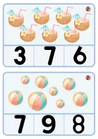 Vista previa - Juegos / Gamificación - CONTEO DE VERANO_MATERIAL MANIPULATIVO - página 3