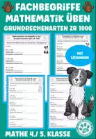 Vorschau - Arbeitsblätter - Fachbegriffe Mathematik üben Grundrechenarten ZR 1000 - Deckblatt