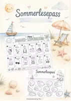 Vorschau - Arbeitsblätter - Sommerlesepässe - Mit Spaß zum täglichen Lesen - Deckblatt