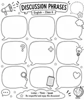 Vorschau - Arbeitsblätter - Discussion Phrases und Beispiele für die Sprechprüfung Englisch - Seite 1