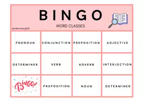 Vista previa - Juegos / Gamificación - Bingo: Word Classes - página 1