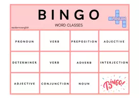 Vista previa - Juegos / Gamificación - Bingo: Word Classes - página 3