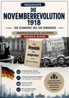 Vorschau - Arbeitsblätter - Die Novemberrevolution 1918 – Der schwierige Weg zur Demokratie - Deckblatt