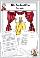 Vorschau - Arbeitsblätter - Zauberflöte.- Analyse der Arie des Sarastro - Deckblatt
