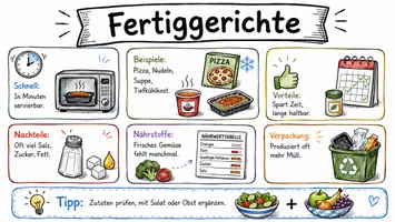 Vorschau - Arbeitsblätter - Lernposter + Arbeitsblätter zum Thema "Fertiggerichte" + Lösung & MP3 + Mindmap + Infografik - Seite 2
