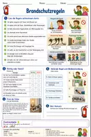 Vorschau - Arbeitsblätter - Brandschutzregeln - Belehrung - Deckblatt