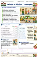 Vorschau - Arbeitsblätter - Materialpaket - Sicher im Schulalltag - Deckblatt
