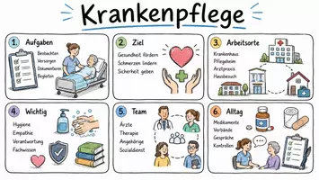 Vorschau - Arbeitsblätter - Arbeitsblätter "Krankenpfleger" + Lösung & MP3 + Mindmap + Infografik - Seite 1