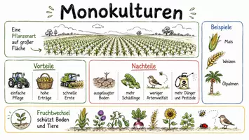 Vorschau - Arbeitsblätter - Lernposter + Arbeitsblätter zum Thema "Monokulturen" + Lösung & MP3 + Mindmap + Infografik - Seite 3