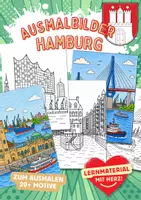 Vorschau - Mal- und Bastelvorlagen - Hamburg Ausmalbilder Hansestadt - Deckblatt