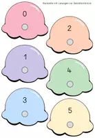 Vorschau - Stationenlernen - Eis-Mathe Klasse 1: Rechnen & Zuordnen mit Eiskugeln | Addition bis 20 | Klettmaterial (Magnetspiel) - Seite 3