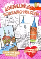 Vorschau - Mal- und Bastelvorlagen - Schleswig-Holstein Ausmalbilder - Deckblatt