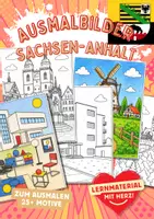Vorschau - Mal- und Bastelvorlagen - Sachsen-Anhalt Ausmalbilder - Deckblatt