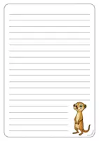 Vorschau - Arbeitsblätter - Erdmännchenklasse - Briefpapier (Klassentier) - Seite 3