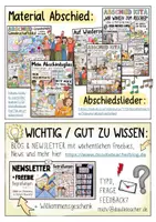 Vorschau - Mal- und Bastelvorlagen - Abschied XXL Winkehand - Basteln Grundschule / Kita Verabschiedung - Seite 1