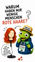 Vorschau - Bildkarten - QUAPPIZ Kindernews - Warum haben nur wenige Menschen rote Haare? - Deckblatt