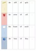 Vorschau - Arbeitsblätter - Satzfächer - einfache Sätze (kleine Buchstaben) - Seite 3