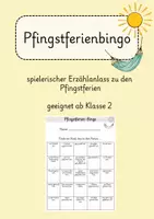 Vorschau - Arbeitsblätter - Pfingstferienbingo Erzählen Bingo Pfingstferien - Deckblatt