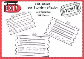 Vorschau - Arbeitsblätter - Exit Ticket Paket - Deckblatt