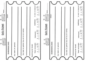 Vorschau - Arbeitsblätter - Exit Ticket Paket - Seite 1