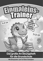 Vorschau - Arbeitsblätter - Einmaleins-Trainer Dino: 1x1 & Division (druckerfreundlich) - Deckblatt