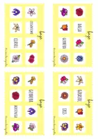 Vista previa - Tarjetas / Manipulativos - Bingo de flores - página 1