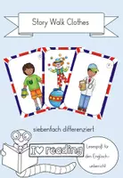 Vorschau - Arbeitsblätter - Storywalk Clothes - siebenfach differenzierter Lesespaziergang - Deckblatt