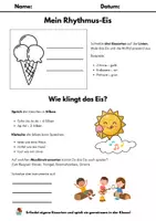 Vorschau - Stundenentwürfe - Materialpaket: Rhythmus- und Musikspiele für Grundschule - Seite 1
