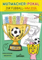 Vorschau - Mal- und Bastelvorlagen - Mutmacher-Pokal 🏆⚽ Fußball-WM 2026 | Growth Mindset - Deckblatt