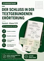Vorschau - Stundenentwürfe - Textgebundene Erörterung Klasse 8–10 – 7 Klassenarbeiten zu Medien, Konsum & KI - Seite 1