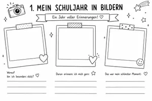 Vorschau - Arbeitsblätter - Mein Schuljahr – Kreatives Reflexionsheft zum Schuljahresende - Seite 2