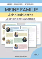 Vorschau - Arbeitsblätter - Meine Familie – Arbeitsblätter für DaF/DaZ A1/A2 - Deckblatt
