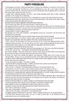 Vorschau - Arbeitsblätter - Short Story: Party Pressure (peer pressure, feelings, relationships etc) - Seite 1